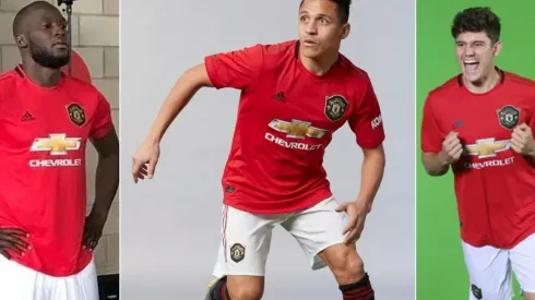 Lukaku, Alexis y Diego Dalot posaron con la nueva indumentaria
