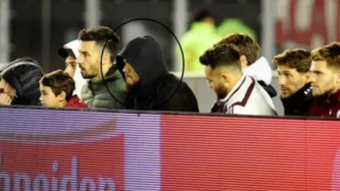 En primera fila: Paulo Díaz vio el triunfo de River Plate ante Lanus
