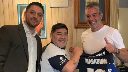 Diego ya se puso la camiseta de Gimnasia.
