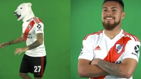 Pasó de todo en la sesión de fotos de River Plate.
