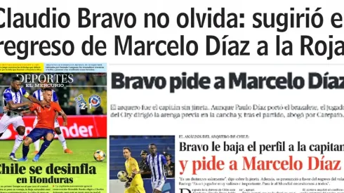 Claudio Bravo aparece en todos los titulares con la "sugerencia" que le hizo a Rueda
