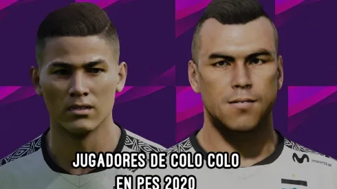 Valoración y rostro de los jugadores de Colo Colo en PES 2020