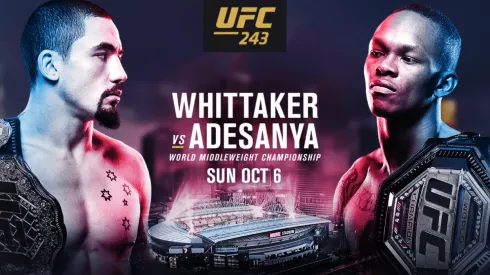 Dónde ver en vivo el UFC 243 - Whittaker vs Adesanya