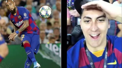 Vidal desató acaloradas reacciones en el público del Camp Nou
