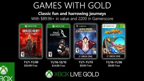 Xbox Live Gold: Sherlock Holmes lidera los juegos gratis de noviembre