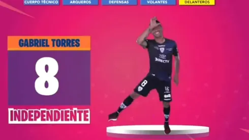 Gabriel Torres al estilo Fortnite.
