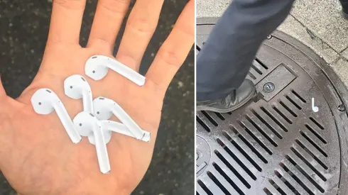 Artista deja stickers que imitan AirPods pegadas por las calles y tiene a todos locos