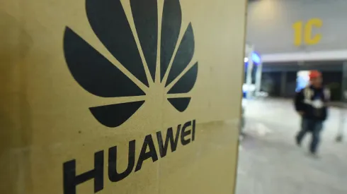 HANGZHOU, CHINA – DECEMBER 05: Workers set up the Huawei booth before the 2nd Zhejiang International Intelligent Transportation Industry Expo on December 5, 2019 in Hangzhou, Zhejiang Province of China. The expo will be held in Hangzhou from December 6 to 8. (Photo by Long Wei/VCG via Getty Images)
