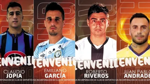 Los 4 refuerzos de Cobreloa.
