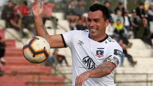 Esteban Paredes anotó en el último duelo de Colo Colo ante Palestino
