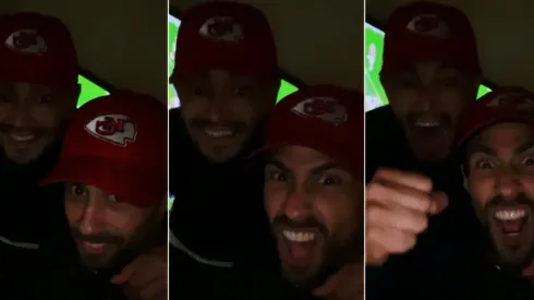 Jorge Valdivia y Rodrigo Millar celebraron la victoria de Kansas City Chiefs
