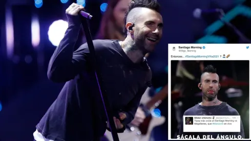 "Sácala del ángulo, Adam Levine": el increíble troleo de Santiago Morning por polémico show de Maroon 5
