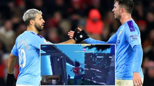 Trolean al Kün Aguero y Aymeric Laporte en partida de Fortnite
