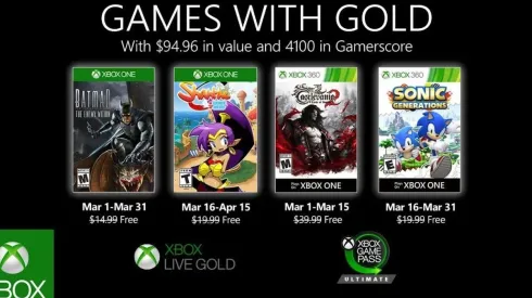 Batman lidera los juegos gratis de Xbox Live Gold