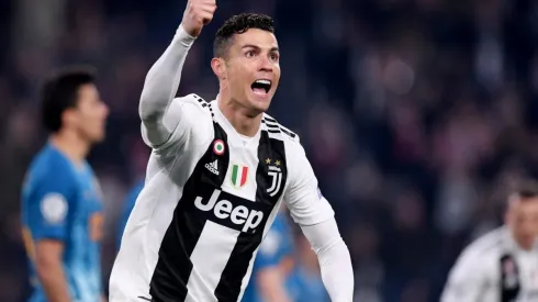 Cristiano Ronaldo festejando un gol en la Juve
