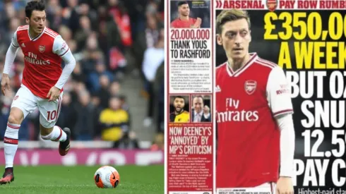 La portada del Mirror con Özil como protagonista
