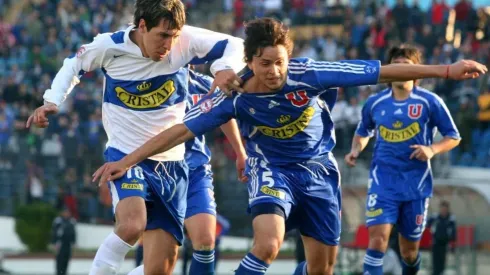 Waldo en su época de futbolista con la U.
