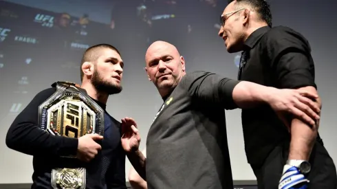 Careo entre Khabib y Ferguson
