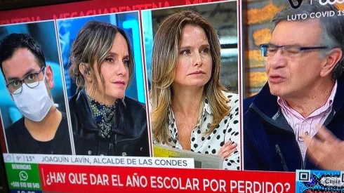 Las animadores y Joaquín Lavín compartieron sin mascarillas en el set de "Mucho Gusto".
