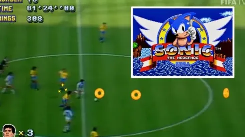 Maradona y Sonic en el mismo mundo, algo notable.
