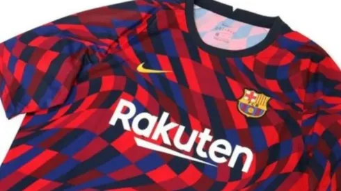 Nueva camiseta de entrenamiento del Barça
