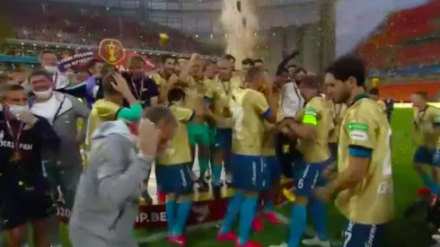 El Zenit rompió la Copa de Rusia mientras celebraban
