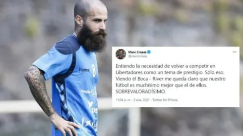 Marc Crosas en su época de futbolista
