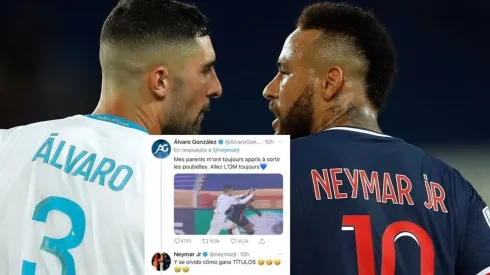 González y Neymar se muestran los dientes
