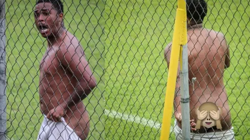 Emerson celebró un gol quitándose la ropa
