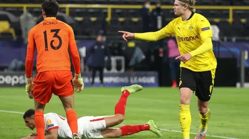 Haaland fue la estrella del Dortmund ante Sevilla
