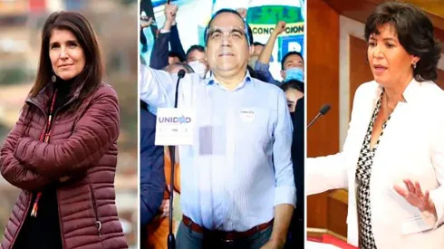 Estos son los tres candidatos del bloque.    Foto: Agencia Uno.
