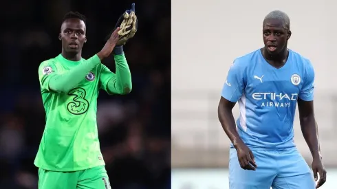 Edouard Mendy a la izquierda y Benjamin Mendy a la derecha
