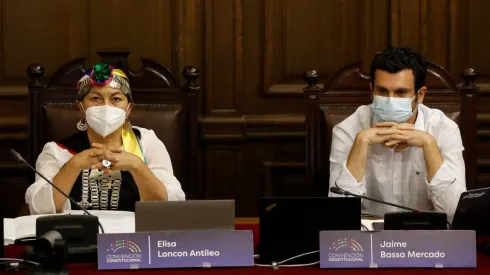 Elisa Loncon y Jaime Bassa
