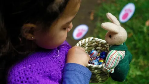 Tradición de huevitos de pascua.
