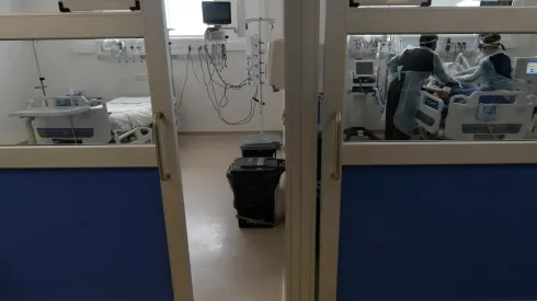 Ocupación de camas UCI por Covid-19.
