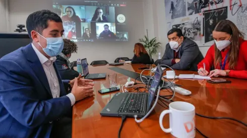 La reunión entre la Dirección del Trabajo y la Anjuff.
