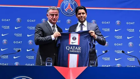 Galtier en su presentación con el PSG
