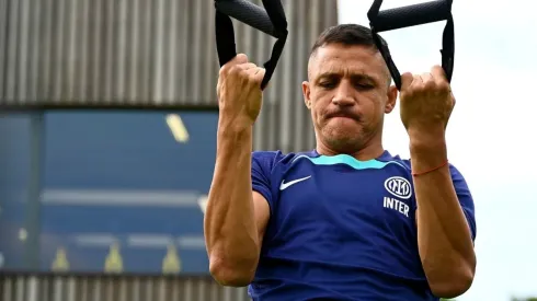 Alexis Sánchez se mantiene entrenando en el Inter de Milán aunque no ha sido considerado en los amistosos más formales de pretemporada
