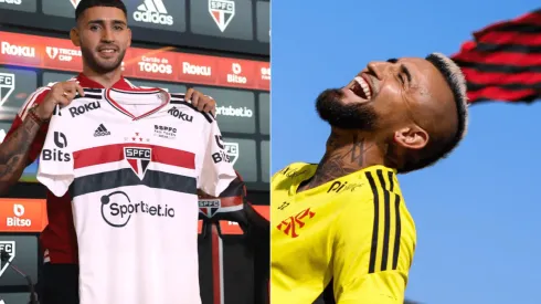 Nahuel Bustos, el último fichaje que anunció el Sao Paulo antes de enfrentar a Arturo Vidal y el Fla.
