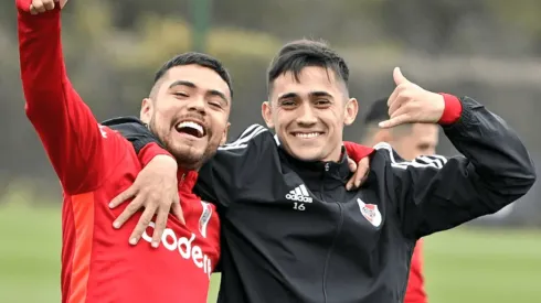 Paulo Díaz y Pablo Solari nuevamente dejaron ver la buenísima onda que han hecho en River Plate.
