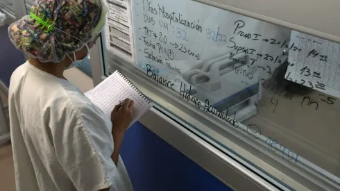 Saturación de pacientes Covid-19 en UCI
