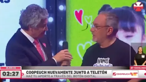 Luis Jara fue uno de los animadores de la jornada solidaria.
