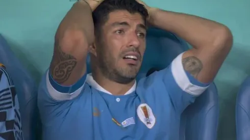 Luis Suárez se lamenta
