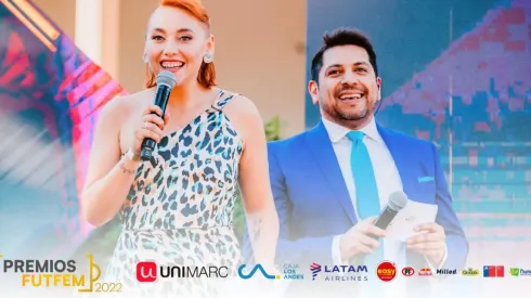 Los animadores Grace Lazcano y Rodrigo Herrera
