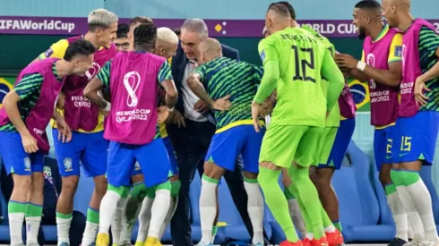 Tite festejó como uno más uno de los goles de Brasil a Corea del Sur.
