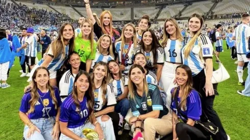 Las mujeres de la Albiceleste en la final del Mundial.
