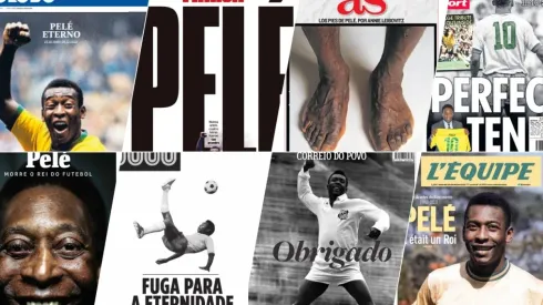 Algunas de las portadas que dejó la muerte de Pelé.
