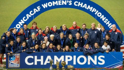 Estados Unidos celebrando el título de la Concacaf en 2018
