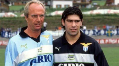 Sven-Göran Eriksson dirigió a Marcelo Salas en la Lazio.
