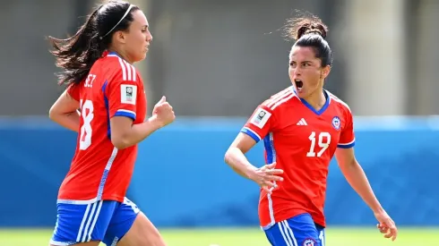 Chile en el partido con Haití
